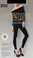 Tamprės moterims Innamore Thermo Fleece Leginggs, juodos, 300 DEN kaina ir informacija | Pėdkelnės | pigu.lt