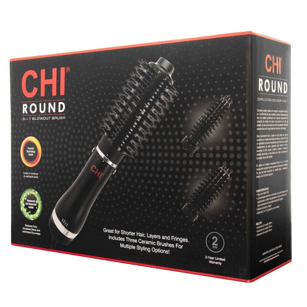 Chi Round 3in1 Blowout Brush kaina ir informacija | Plaukų džiovintuvai | pigu.lt