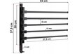 Pakaba Vonios Rankšluoščiams, Juoda kaina ir informacija | Vonios kambario aksesuarai | pigu.lt