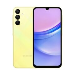Samsung Galaxy A15 4/128GB SM-A155FZYDEUE Yellow kaina ir informacija | Samsung Mobilieji telefonai ir jų priedai | pigu.lt