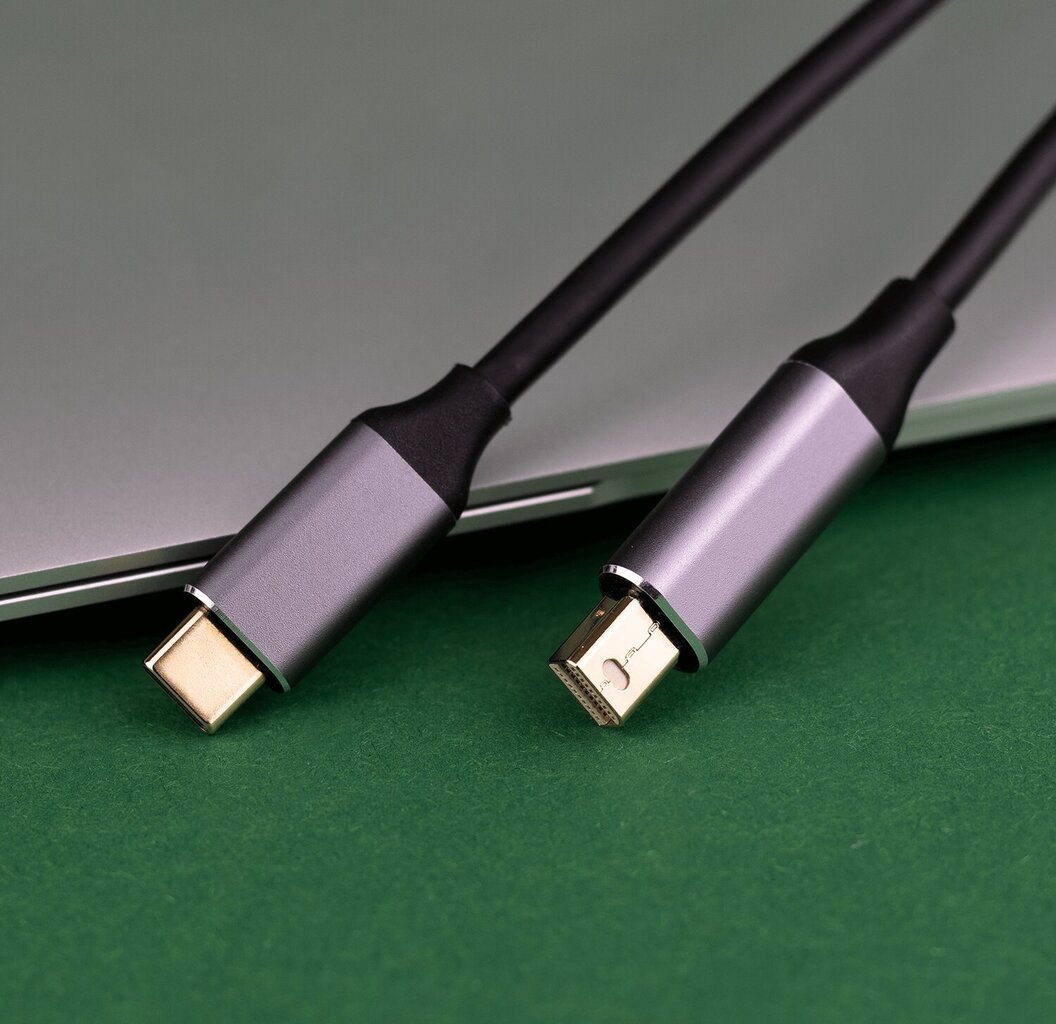 Reagle USB-C/mini DisplayPort, 1.8 m kaina ir informacija | Kabeliai ir laidai | pigu.lt