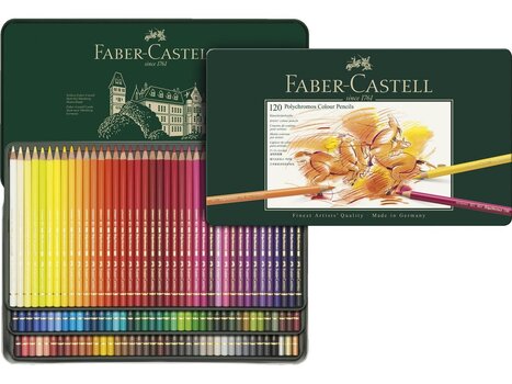 Spalvoti pieštukai Faber-Castell Polychromos Art and Graphic, 120 spalvų kaina ir informacija | Piešimo, tapybos, lipdymo reikmenys | pigu.lt