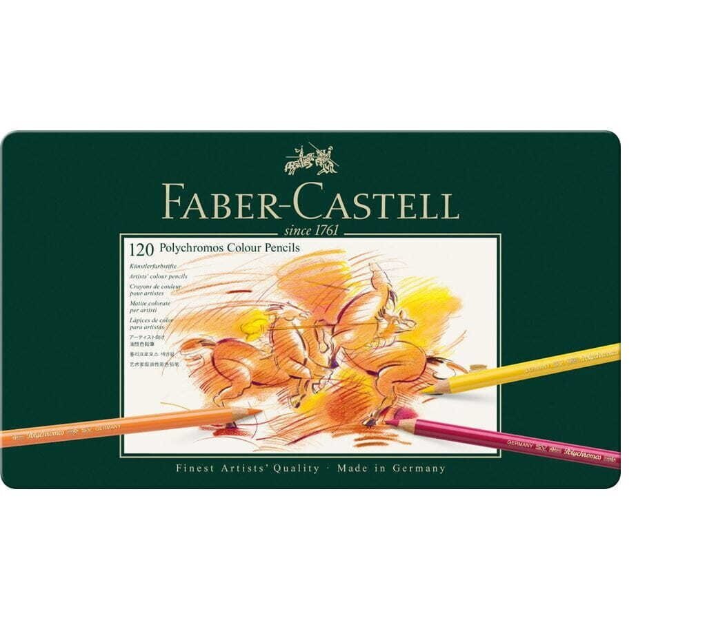 Spalvoti pieštukai Faber-Castell Polychromos Art and Graphic, 120 spalvų kaina ir informacija | Piešimo, tapybos, lipdymo reikmenys | pigu.lt