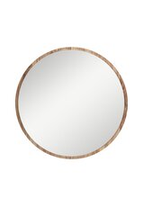 Декоративное зеркало Asir, 60х60 см, коричневый цена и информация | Зеркала | pigu.lt