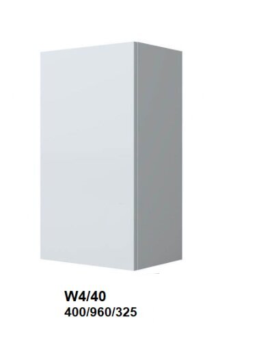 Pakabinama spintelė Carrini W4 40, kairinė, balta kaina ir informacija | Virtuvinės spintelės | pigu.lt