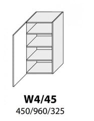 Pakabinama spintelė Carrini W4 45, kairinė, balta kaina ir informacija | Virtuvinės spintelės | pigu.lt