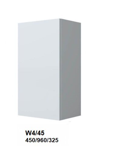 Pakabinama spintelė Carrini W4 45, kairinė, balta kaina ir informacija | Virtuvinės spintelės | pigu.lt