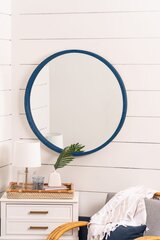 Декоративное зеркало Asir, 75x55 см, синий цена и информация | Зеркала | pigu.lt