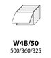 Pakabinama spintelė Carrini W4B 50, balta kaina ir informacija | Virtuvinės spintelės | pigu.lt