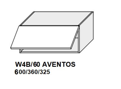 Pakabinama spintelė Carrini W4B 60 AV, balta kaina ir informacija | Virtuvinės spintelės | pigu.lt