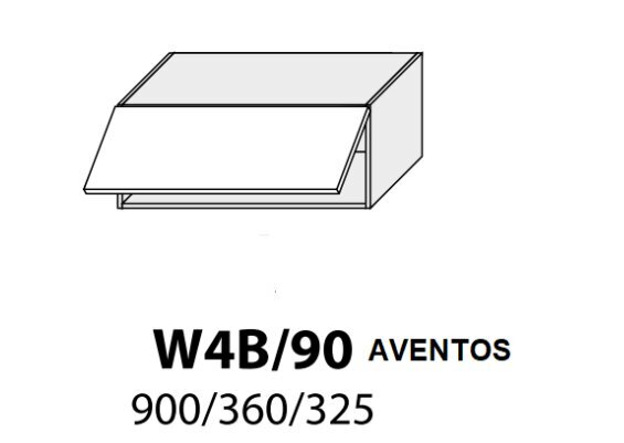 Pakabinama spintelė Carrini W4B 90 AV, balta цена и информация | Virtuvinės spintelės | pigu.lt