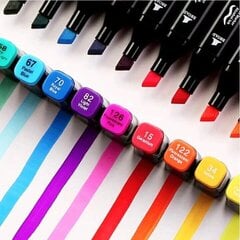 Dvipusiai flomasteriai-markeriai Touch, 168 vnt kaina ir informacija | Piešimo, tapybos, lipdymo reikmenys | pigu.lt