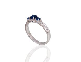 Серебряное кольцо "Небесный Дар II",  DS01G354 цена и информация | Кольцо | pigu.lt