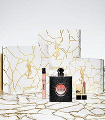 Rinkinys Yves Saint Laurent Black Opium EDP moterims: kvapusis vanduo 90 ml + lūpų dažai + mini 10 ml kaina ir informacija | Kvepalai moterims | pigu.lt