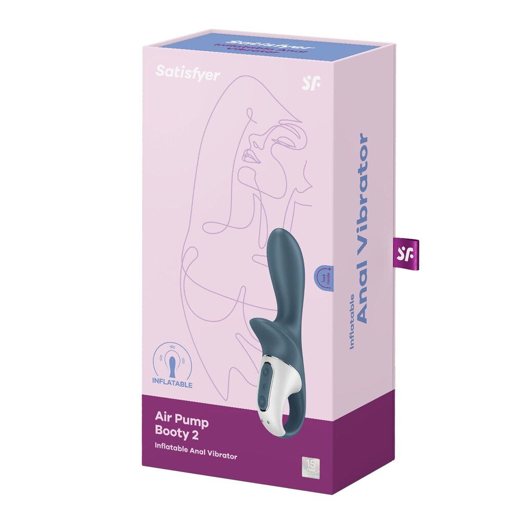 Надувной анальный вибратор Satisfyer Air Pump Booty 2 цена | n18.pigu.lt