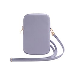 Guess PU Grained 4G Metal Logo Wallet Phone Bag Zipper Purple цена и информация | Чехлы для телефонов | pigu.lt