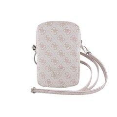 Guess PU 4G Triangle Logo Wallet Phone Bag Zipper Pink цена и информация | Чехлы для телефонов | pigu.lt
