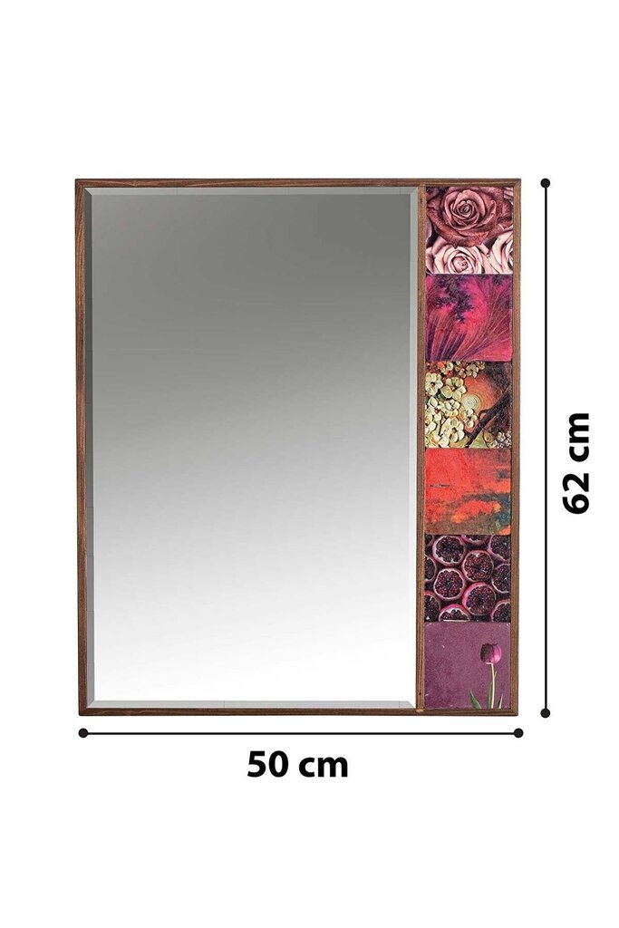 Dekoratyvinis veidrodis Asir, 50x62 cm цена и информация | Veidrodžiai | pigu.lt