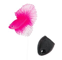 Happet 015D розовый 5 см украшение истребитель цена и информация | Аквариумные растения и декорации | pigu.lt