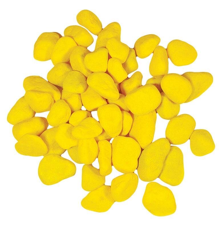 Geltoni akmenukai akvariumui Happet, 4 cm, 1 kg kaina ir informacija | Akvariumo augalai, dekoracijos | pigu.lt