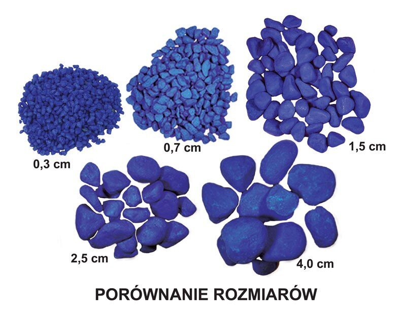 Smėlis akvariumui Happet, 4 cm, mėlynas, 1 kg kaina ir informacija | Akvariumo augalai, dekoracijos | pigu.lt