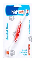 Dvipusis gyvūnų dantų šepetėlis Happet kaina ir informacija | Priežiūros priemonės gyvūnams | pigu.lt