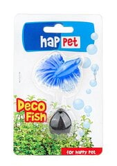Akvariumo dekoracija žuvys Happet 015B, mėlyna, 5 cm цена и информация | Аквариумные растения и декорации | pigu.lt