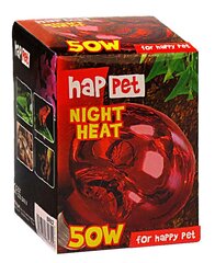 Naktinė lemputė terariumjui Happet, 50 W, raudona kaina ir informacija | Prekės egzotiniams gyvūnams | pigu.lt