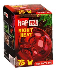 Naktinė lemputė terariumjui Happet, 75 W, raudona kaina ir informacija | Prekės egzotiniams gyvūnams | pigu.lt