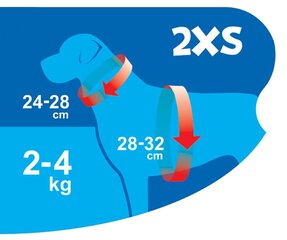 Harness air comfort 2XS неоновый лайм цена и информация | Ошейники, подтяжки для собак | pigu.lt