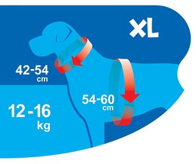 Petnešos šunims air comfort, XL, mėlynos kaina ir informacija | Antkakliai, petnešos šunims | pigu.lt