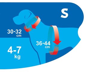 Petnešos šunims air comfort, S, raudonos kaina ir informacija | Antkakliai, petnešos šunims | pigu.lt