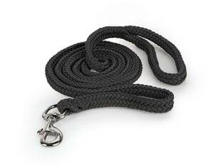 Плетеный веревочный шнурок черный 220 см цена и информация | Поводки для собак | pigu.lt