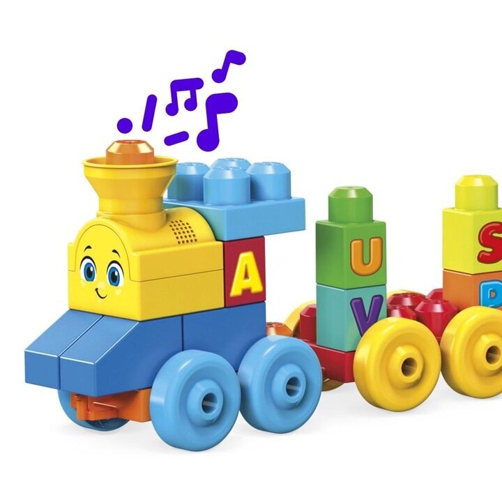 Kaladėlės Mega Bloks® Grojantis traukinys, 50 d. цена и информация | Žaislai kūdikiams | pigu.lt