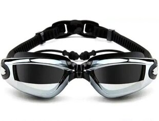 Plaukimo akiniai su -5.5 dioptrijomis trumparegystei Magicso, juodi цена и информация | Очки для плавания | pigu.lt