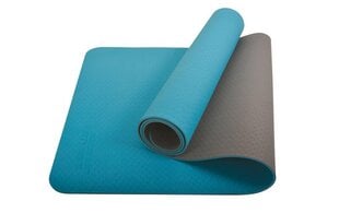Спортивный коврик Schildkrot Bicolor, 183x61 см, синий/серый цвет цена и информация | Коврики для йоги, фитнеса | pigu.lt
