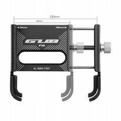 Telefono laikiklis dviračiui arba motociklui Gub P30, juodas kaina ir informacija | Krepšiai, telefonų laikikliai | pigu.lt