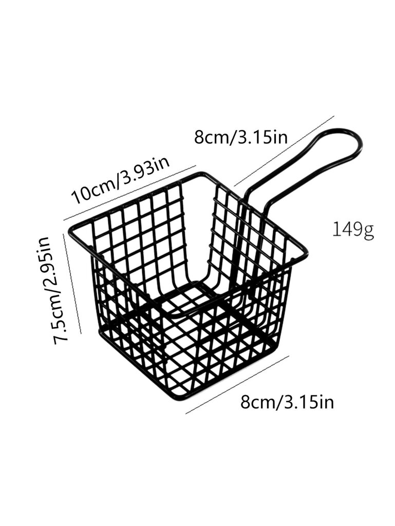 Krepšelis užkandžiams patiekti, 8x18 cm kaina ir informacija | Maisto saugojimo  indai | pigu.lt