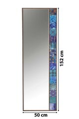 Декоративное зеркало Asir, 50x152 см, белый/зеленый цена и информация | Зеркала | pigu.lt