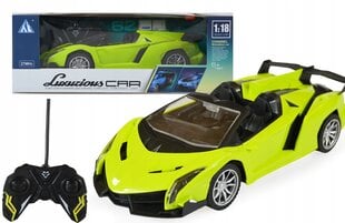 Nuotoliniu būdu valdomas automobilis OEM Lamborghini, žalias kaina ir informacija | Žaislai berniukams | pigu.lt