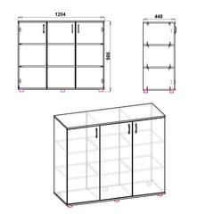 Komoda Kompanit 3D, ruda kaina ir informacija | Komodos | pigu.lt