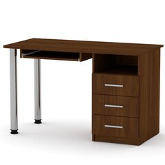 Письменный стол СКМ-09, коричневый цена и информация | Компьютерные, письменные столы | pigu.lt