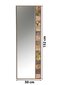 Dekoratyvinis veidrodis Asir, 50x152 cm, rudas kaina ir informacija | Veidrodžiai | pigu.lt