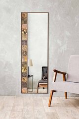 Декоративное зеркало Asir, 50х152 см, коричневый цена и информация | Зеркала | pigu.lt
