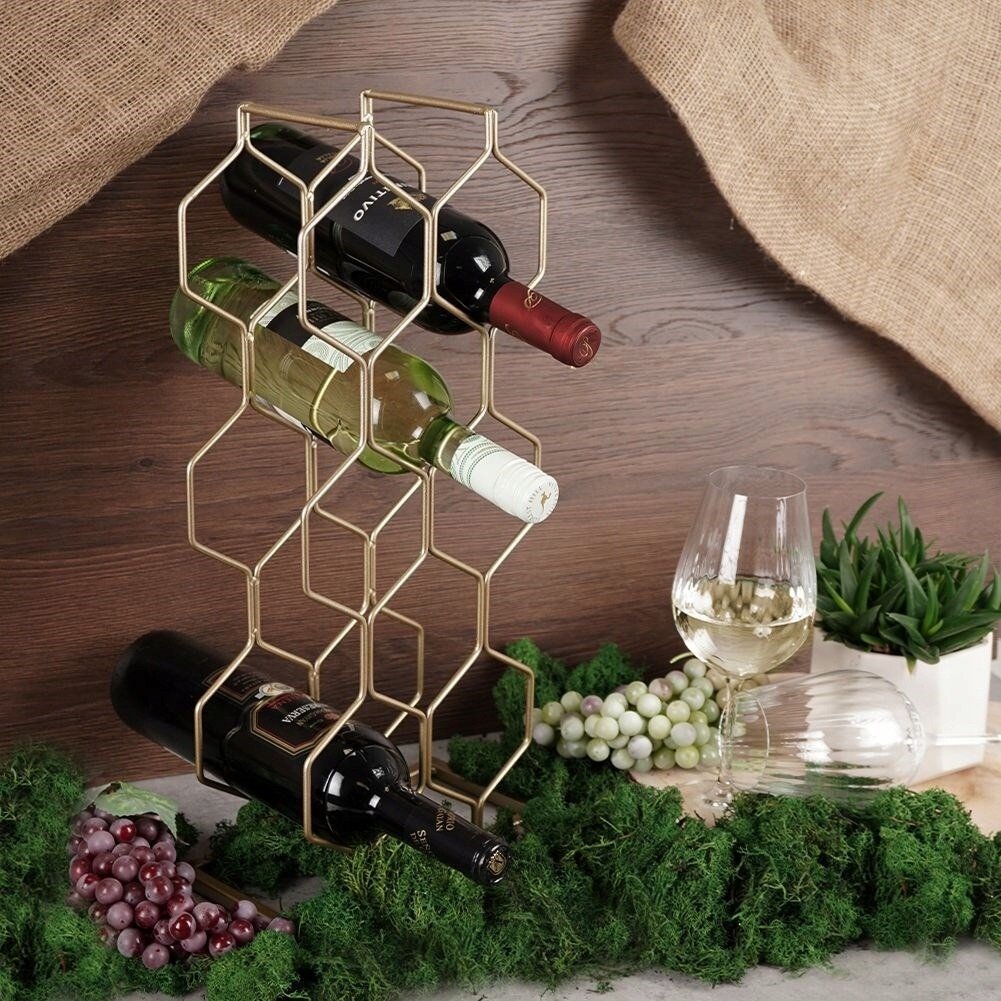 Vyno lentyna gold 8 buteliai 48 cm kaina ir informacija | Virtuvės baldų priedai | pigu.lt