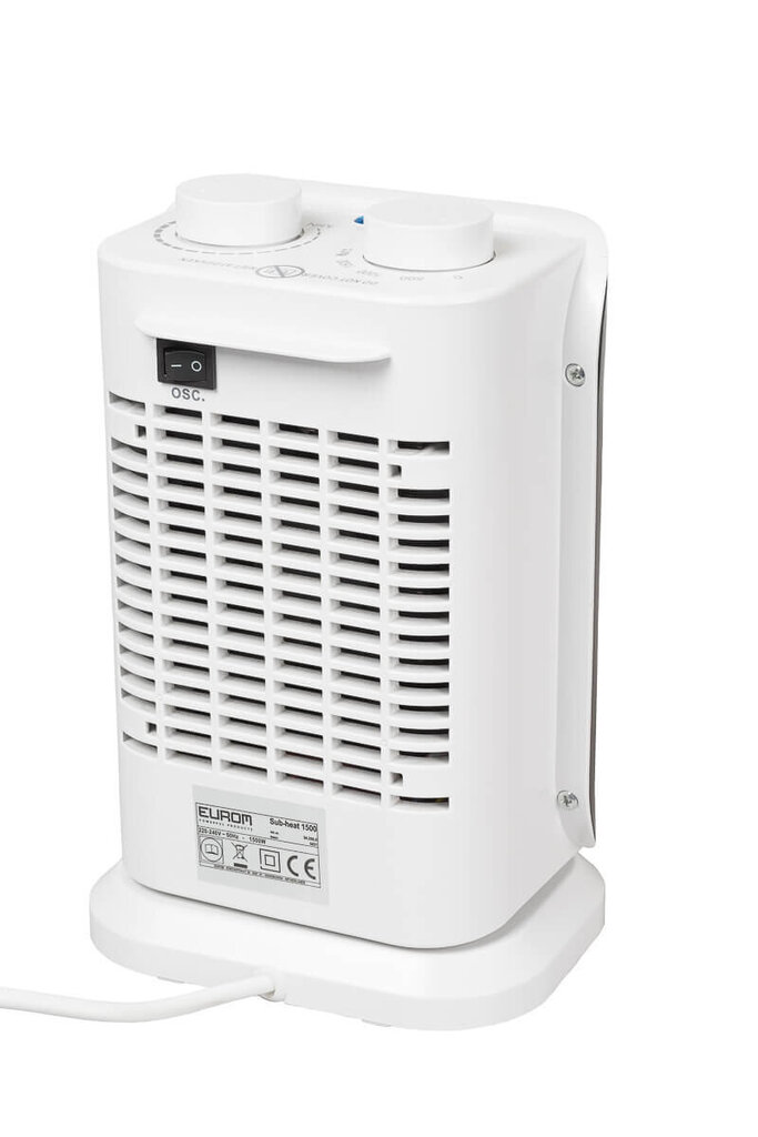 Eurom ptc sub-heat 1500w šildytuvas 230/50 v/hz kaina ir informacija | Šildytuvai | pigu.lt