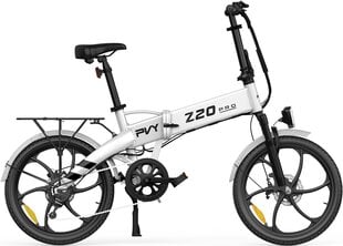 Elektrinis dviratis PVY Z20 Pro, baltas kaina ir informacija | Elektriniai dviračiai | pigu.lt