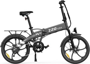 Электровелосипед PVY Z20 Pro, серый, 500Вт, 10,4Ач цена и информация | Электровелосипеды | pigu.lt