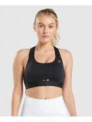 Sportinė liemenėlė moterims Gymshark 170437863672860281, juoda kaina ir informacija | Sportinė apranga moterims | pigu.lt