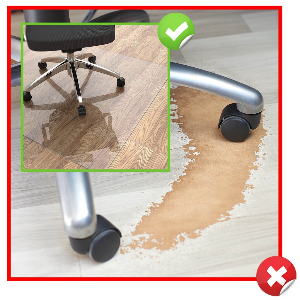 Apsauginis kilimėlis, skaidrus цена и информация | Biuro kėdės | pigu.lt